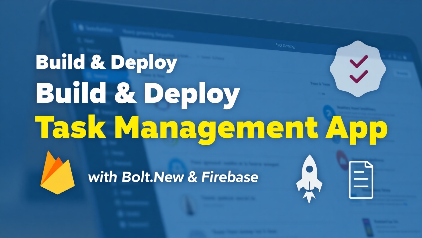 Build and Deploy a Task Management App with Bolt.New and Firebase: A Simple Guide