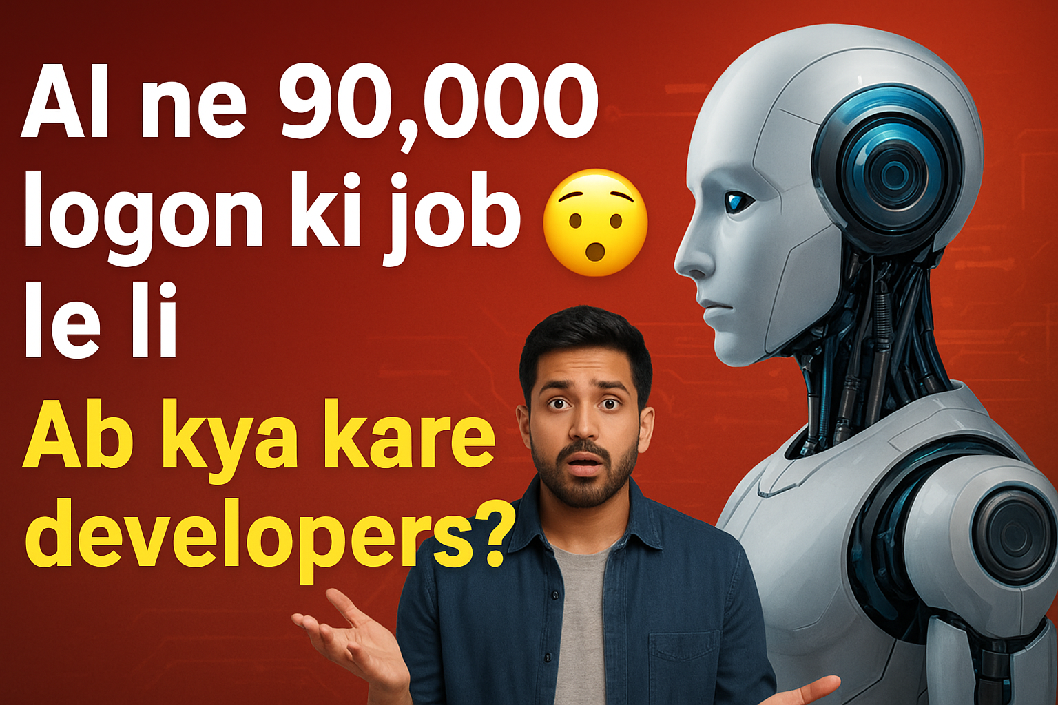 💥 AI ne 90,000 logon ki job le li 😳 | Ab kya kare developers?